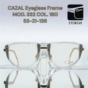 Cazal Vintage Eyeglasses-NOS-MOD. 332 COL. 180-Clear, White, Gold & Stones Frame